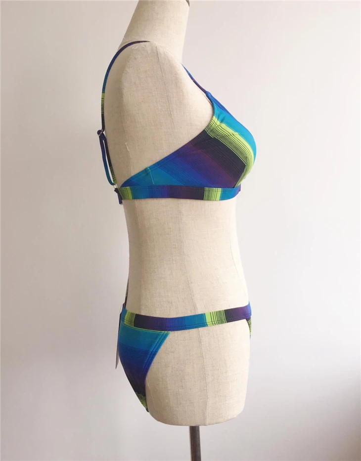 Colorful Striped Thin Strap Swimwear best